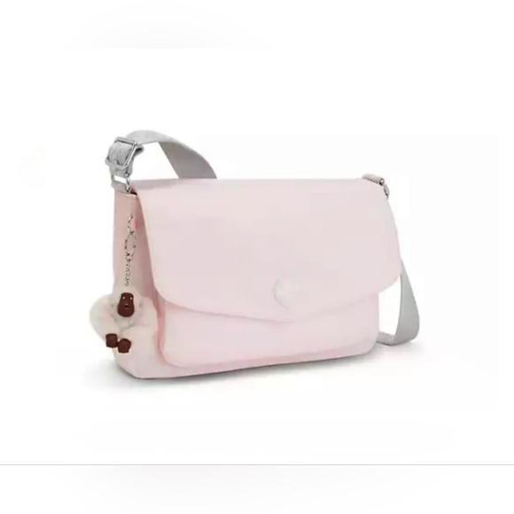 Kipling Bag Crossbody Shoulder Light Pink Monkey Keychain, NEW BAY - Picture 13 of 17
